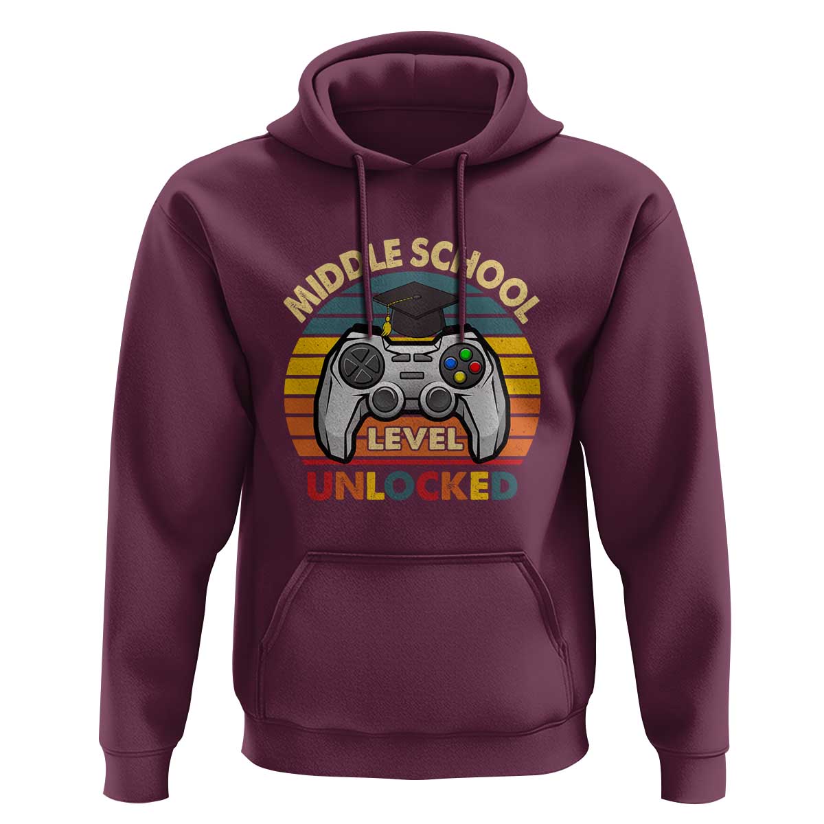 Middle School Level Unlocked Hoodie Happy First Day of Middle School - Wonder Print Shop