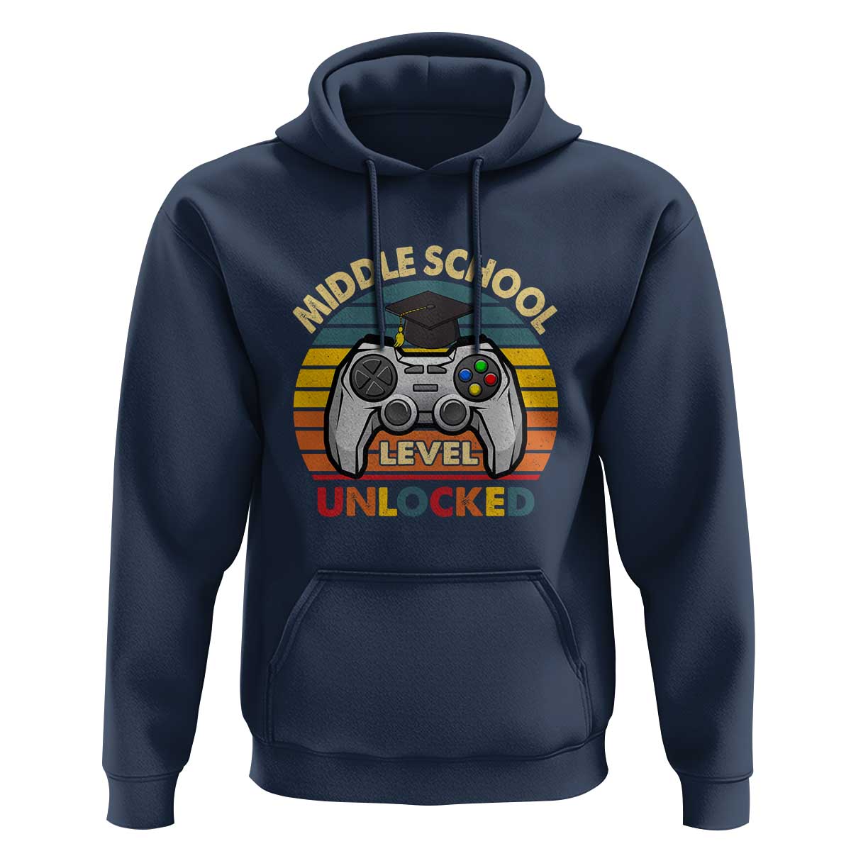 Middle School Level Unlocked Hoodie Happy First Day of Middle School - Wonder Print Shop