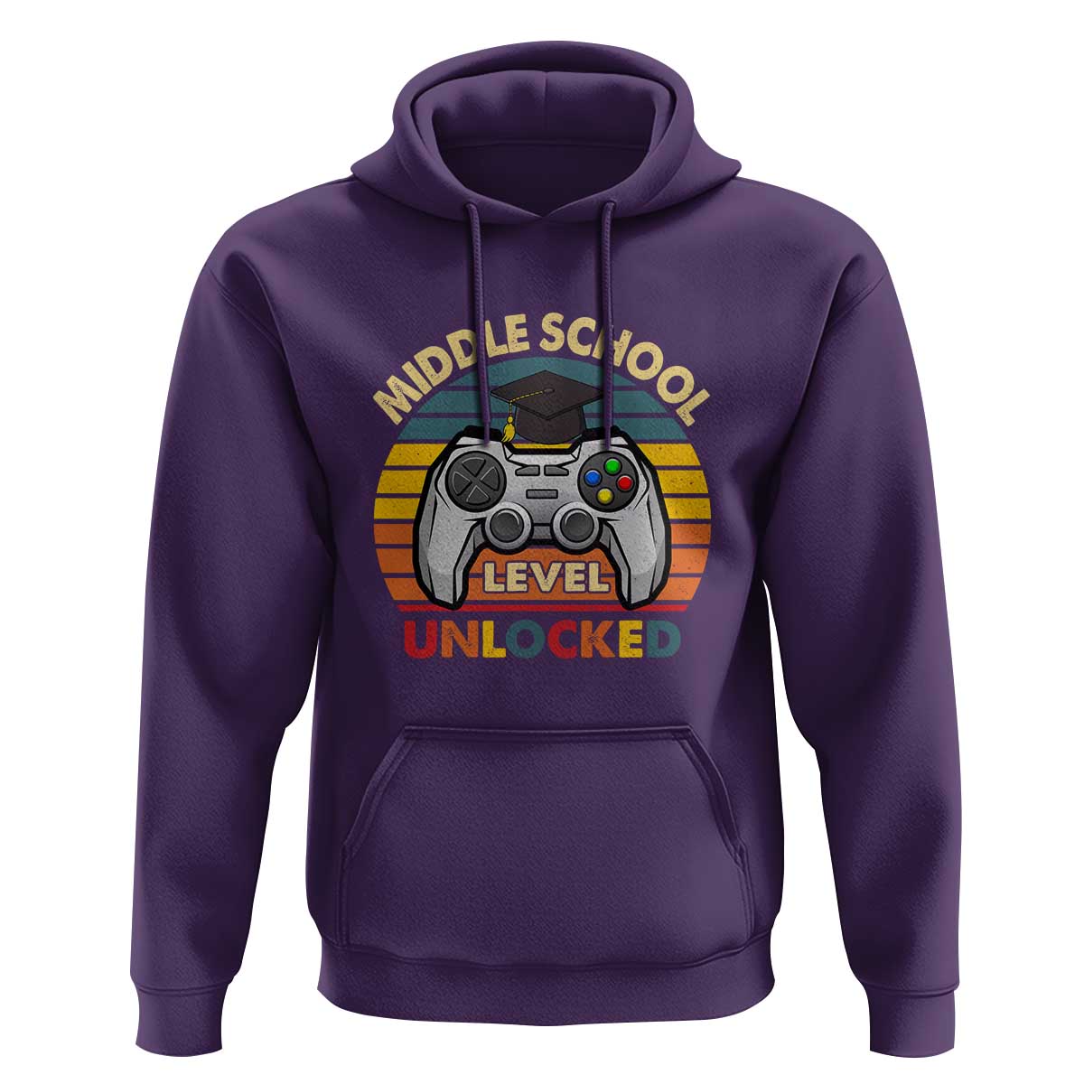 Middle School Level Unlocked Hoodie Happy First Day of Middle School - Wonder Print Shop