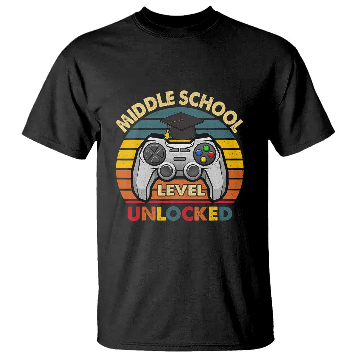 Middle School Level Unlocked T Shirt Happy First Day of Middle School - Wonder Print Shop