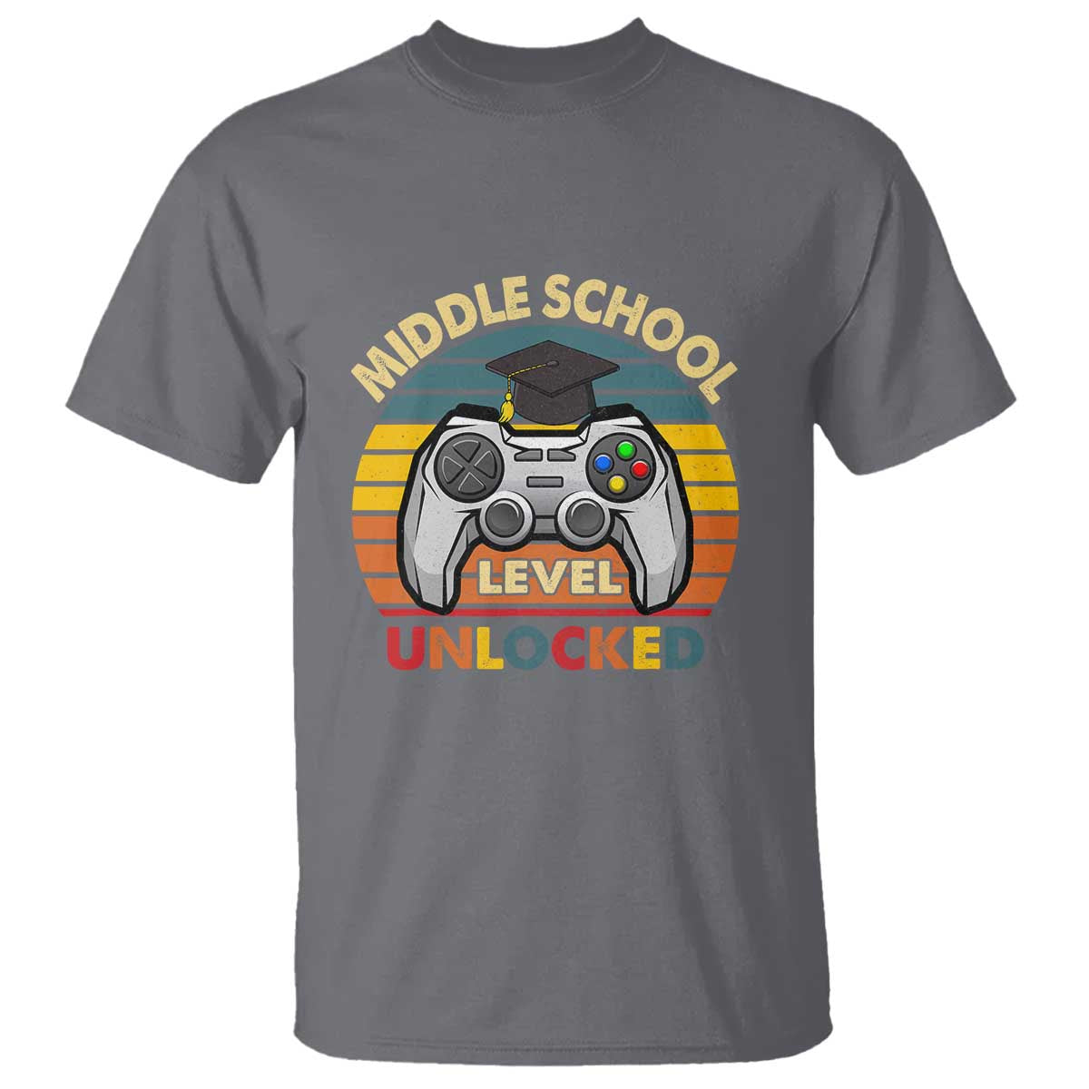 Middle School Level Unlocked T Shirt Happy First Day of Middle School - Wonder Print Shop