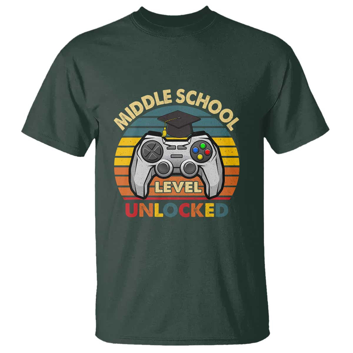 Middle School Level Unlocked T Shirt Happy First Day of Middle School - Wonder Print Shop