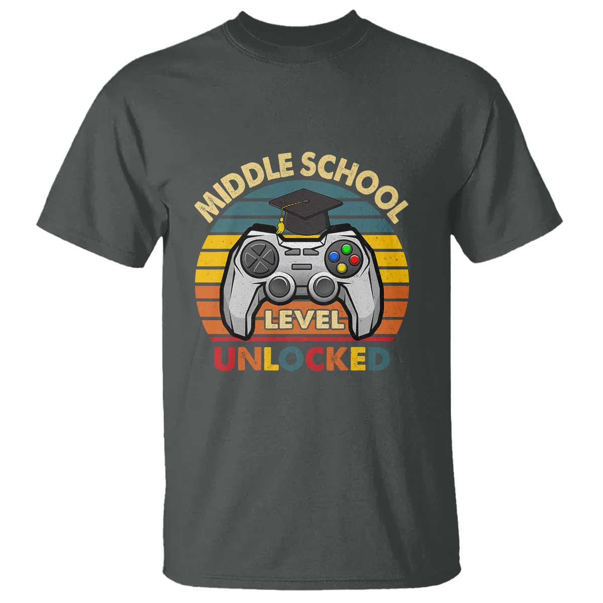 Middle School Level Unlocked T Shirt Happy First Day of Middle School - Wonder Print Shop