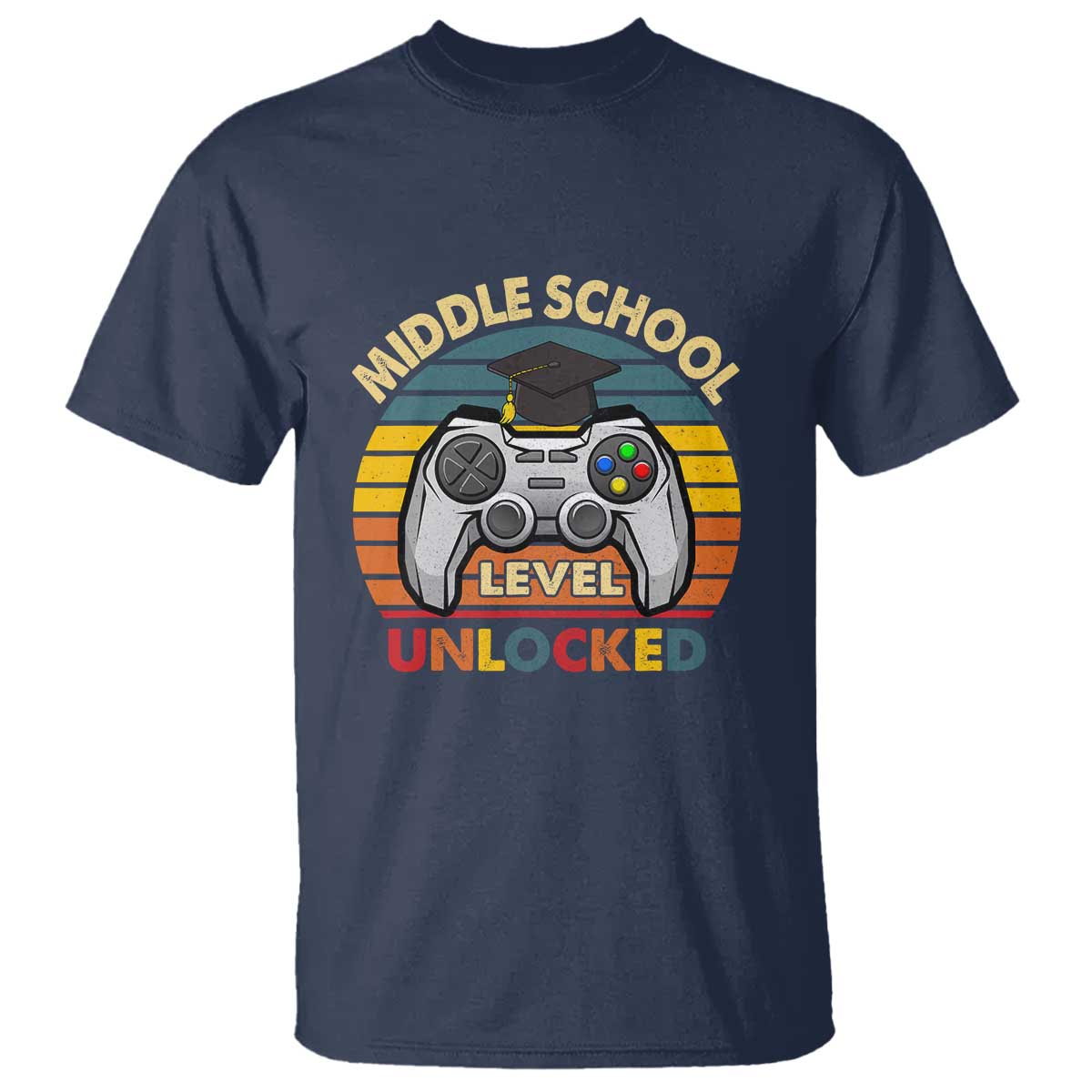 Middle School Level Unlocked T Shirt Happy First Day of Middle School - Wonder Print Shop