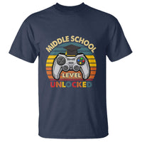 Middle School Level Unlocked T Shirt Happy First Day of Middle School - Wonder Print Shop
