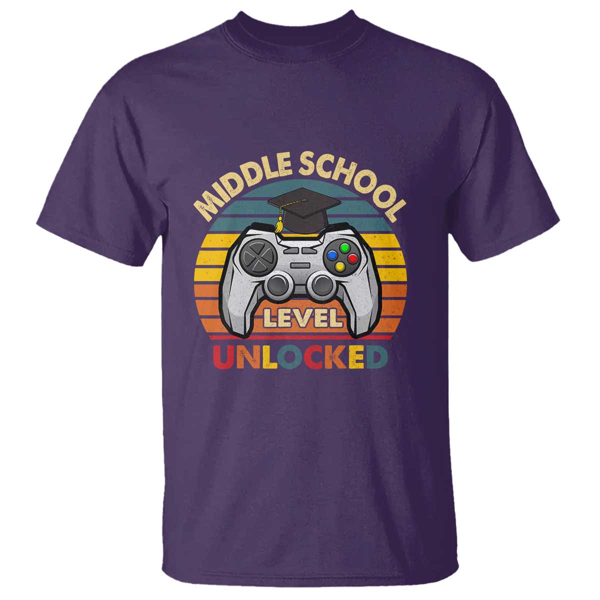 Middle School Level Unlocked T Shirt Happy First Day of Middle School - Wonder Print Shop