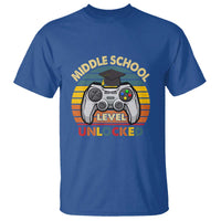 Middle School Level Unlocked T Shirt Happy First Day of Middle School - Wonder Print Shop