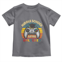 Middle School Level Unlocked Toddler T Shirt Funny Gamer First Day of Middle School