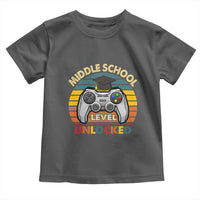 Middle School Level Unlocked Toddler T Shirt Funny Gamer First Day of Middle School