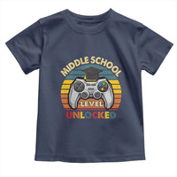 Middle School Level Unlocked Toddler T Shirt Funny Gamer First Day of Middle School