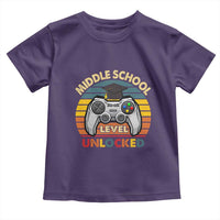 Middle School Level Unlocked Toddler T Shirt Funny Gamer First Day of Middle School