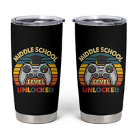 Middle School Level Unlocked Tumbler Cup Funny Gamer First Day of Middle School