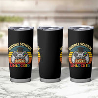Middle School Level Unlocked Tumbler Cup Funny Gamer First Day of Middle School