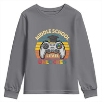 Middle School Level Unlocked Youth Sweatshirt Funny Gamer First Day of Middle School