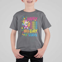 Happy 100th Day of School Unicorn T Shirt For Kid Celebration Design