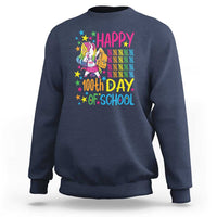 Happy 100th Day of School Unicorn Sweatshirt Celebration Design - Wonder Print Shop