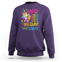 Happy 100th Day of School Unicorn Sweatshirt Celebration Design - Wonder Print Shop