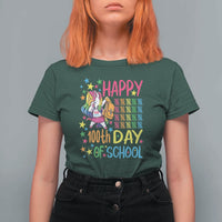 Happy 100th Day of School Unicorn T Shirt For Women Celebration Design