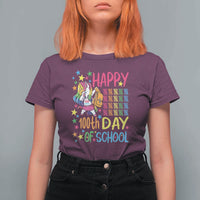 Happy 100th Day of School Unicorn T Shirt For Women Celebration Design