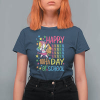 Happy 100th Day of School Unicorn T Shirt For Women Celebration Design