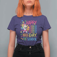 Happy 100th Day of School Unicorn T Shirt For Women Celebration Design