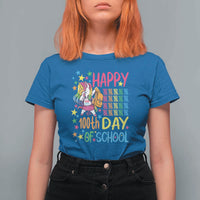 Happy 100th Day of School Unicorn T Shirt For Women Celebration Design