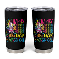 Happy 100th Day of School Unicorn Tumbler Cup Magical Girls Celebration Gift