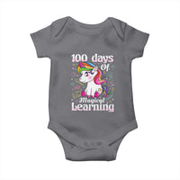 Magical Unicorn 100th Day of School Baby Onesie Cute Girls Celebration Gift