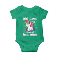 Magical Unicorn 100th Day of School Baby Onesie Cute Girls Celebration Gift