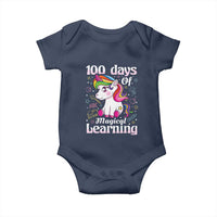 Magical Unicorn 100th Day of School Baby Onesie Cute Girls Celebration Gift