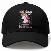 Magical Unicorn 100th Day of School Baseball Cap Cute Girls Celebration Gift