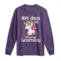 Magical Unicorn 100th Day of School Long Sleeve Shirt Cute Girls Celebration Gift