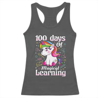 Magical Unicorn 100th Day of School Racerback Tank Top Cute Girls Celebration Gift