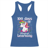 Magical Unicorn 100th Day of School Racerback Tank Top Cute Girls Celebration Gift