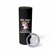 Magical Unicorn 100th Day of School Skinny Tumbler Cute Girls Celebration Gift