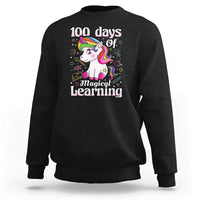 100th Day of School Unicorn Sweatshirt Girls 100 Days Celebration - Wonder Print Shop