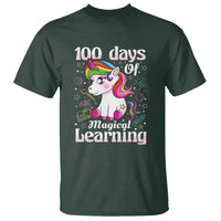100th Day of School Unicorn T Shirt Girls 100 Days Celebration - Wonder Print Shop