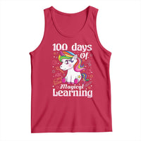 Magical Unicorn 100th Day of School Tank Top Cute Girls Celebration Gift