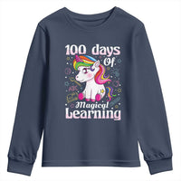 Magical Unicorn 100th Day of School Youth Sweatshirt Cute Girls Celebration Gift