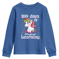 Magical Unicorn 100th Day of School Youth Sweatshirt Cute Girls Celebration Gift