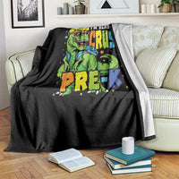 I am Ready To Crush Pre-K Dinosaur Throw Blanket Cool First Day of School Boy