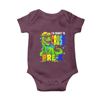I am Ready To Crush Pre-K Dinosaur Baby Onesie Cool First Day of School Boy