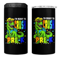 I am Ready To Crush Pre-K Dinosaur 4 in 1 Can Cooler Tumbler Cool First Day of School Boy