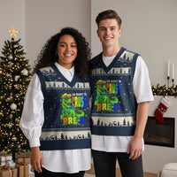 I am Ready To Crush Pre-K Dinosaur V-Neck Knit Sweater Vest Cool First Day of School Boy