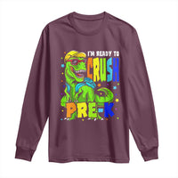 I am Ready To Crush Pre-K Dinosaur Long Sleeve Shirt Cool First Day of School Boy