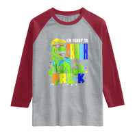 I am Ready To Crush Pre-K Dinosaur Raglan Shirt Cool First Day of School Boy