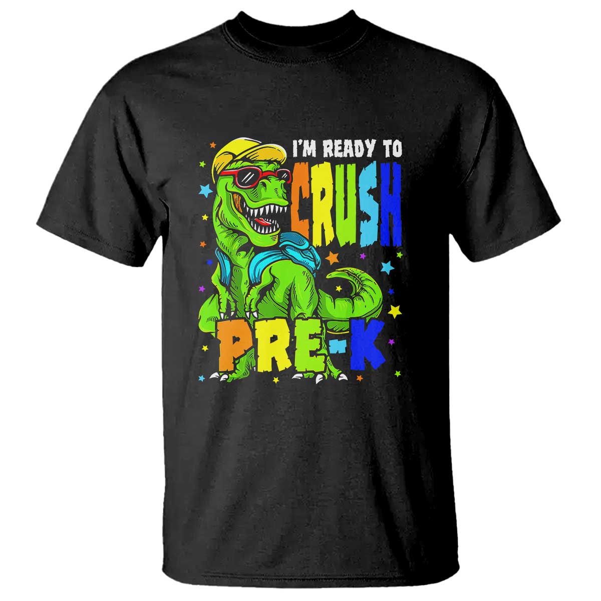 Dinosaur Pre-K T Shirt I'm Ready To Crush Pre-K, 1st Day of School Boy - Wonder Print Shop