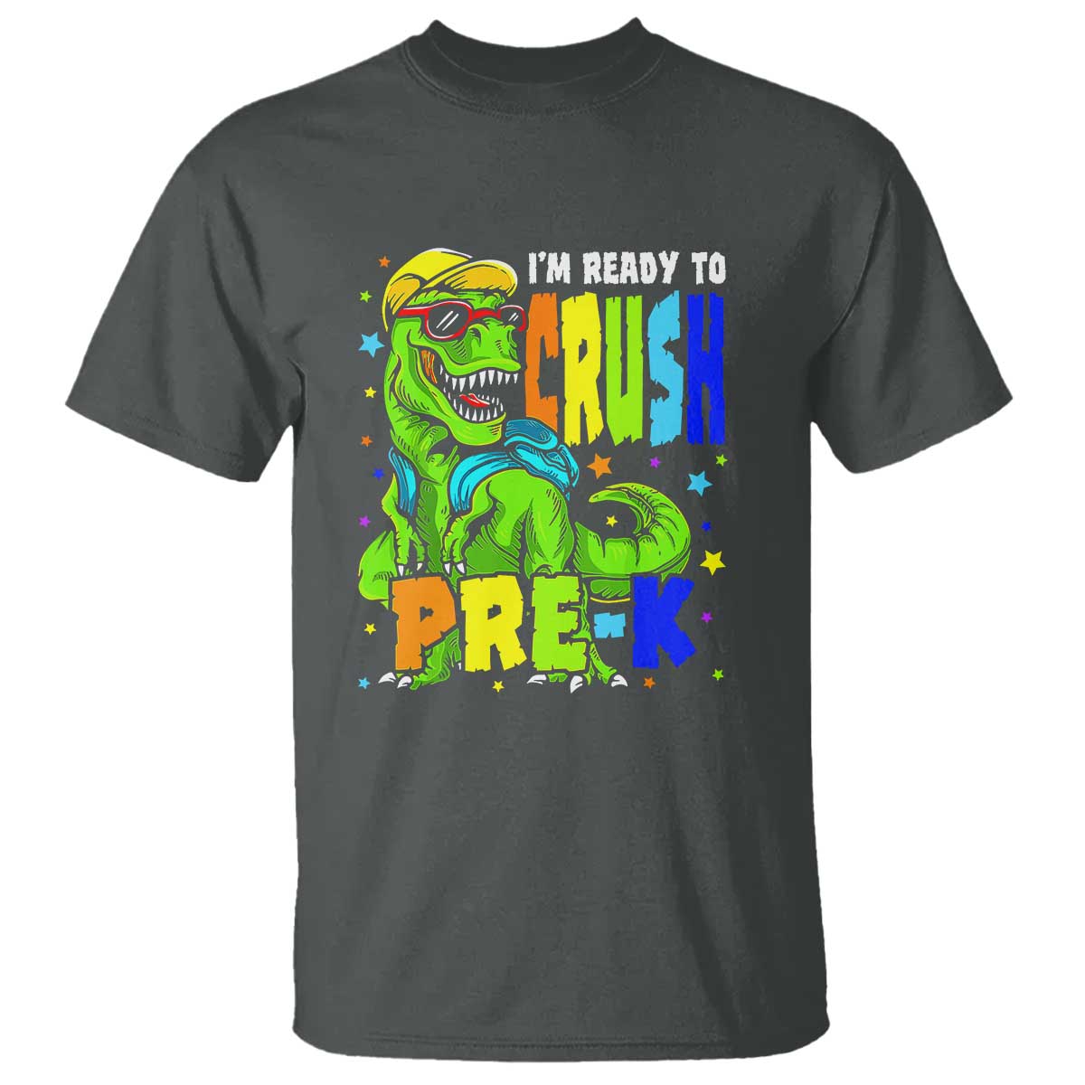 Dinosaur Pre-K T Shirt I'm Ready To Crush Pre-K, 1st Day of School Boy - Wonder Print Shop