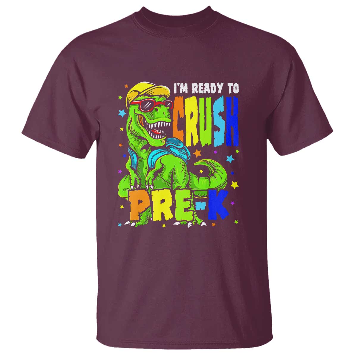 Dinosaur Pre-K T Shirt I'm Ready To Crush Pre-K, 1st Day of School Boy - Wonder Print Shop