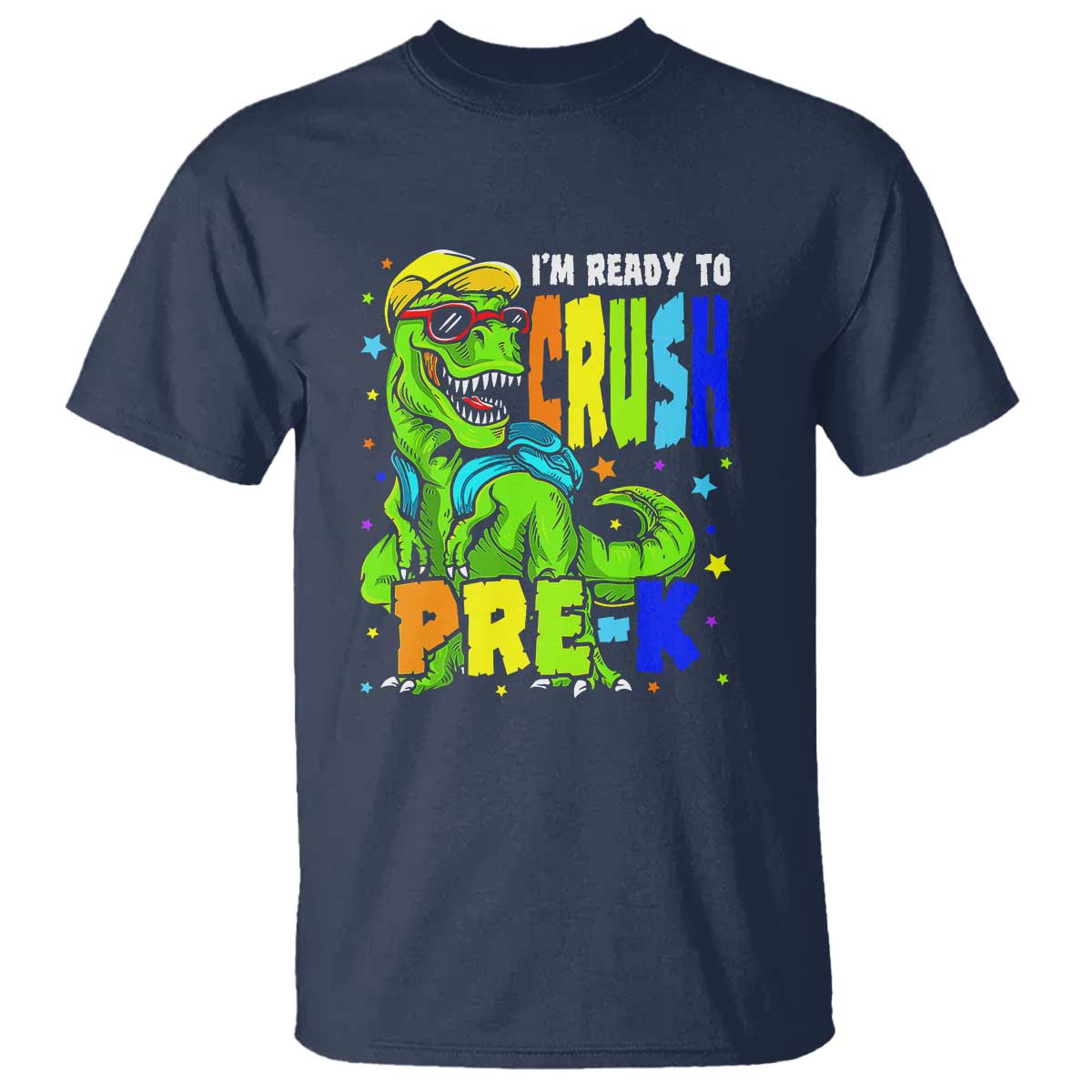 Dinosaur Pre-K T Shirt I'm Ready To Crush Pre-K, 1st Day of School Boy - Wonder Print Shop